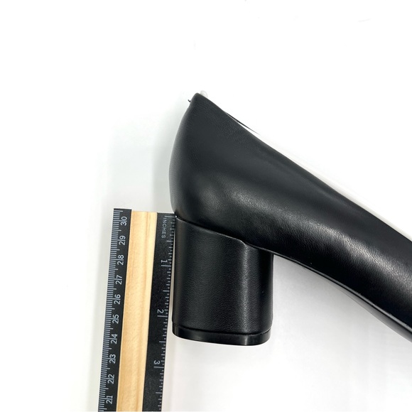 Calvin Klein Womens Alanta 2 Black Leather Square Toe Classic Pumps Heels Shoes - Picture 14 of 14
